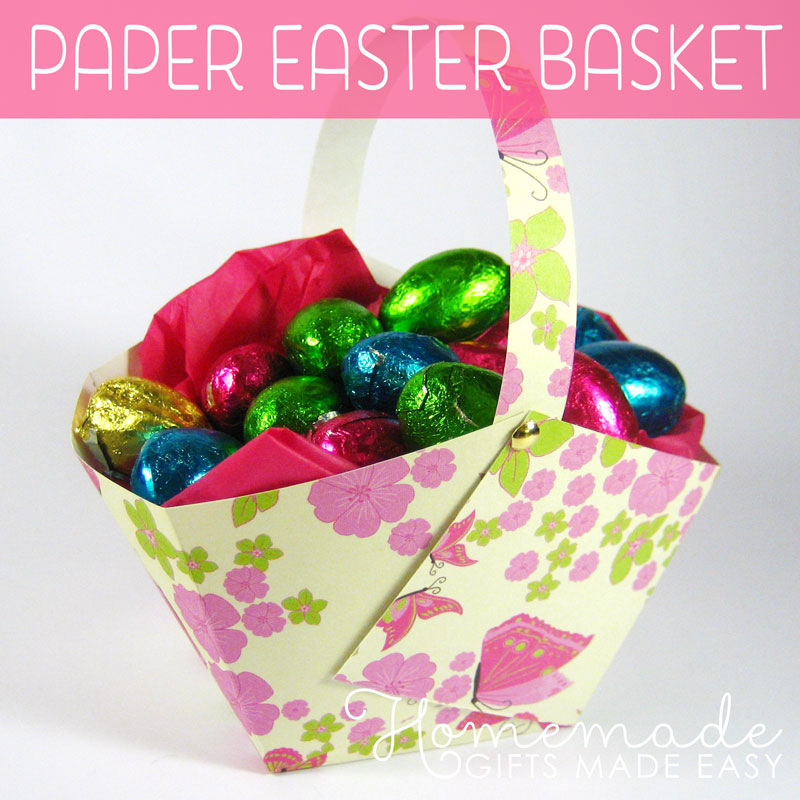 printable paper easter basket