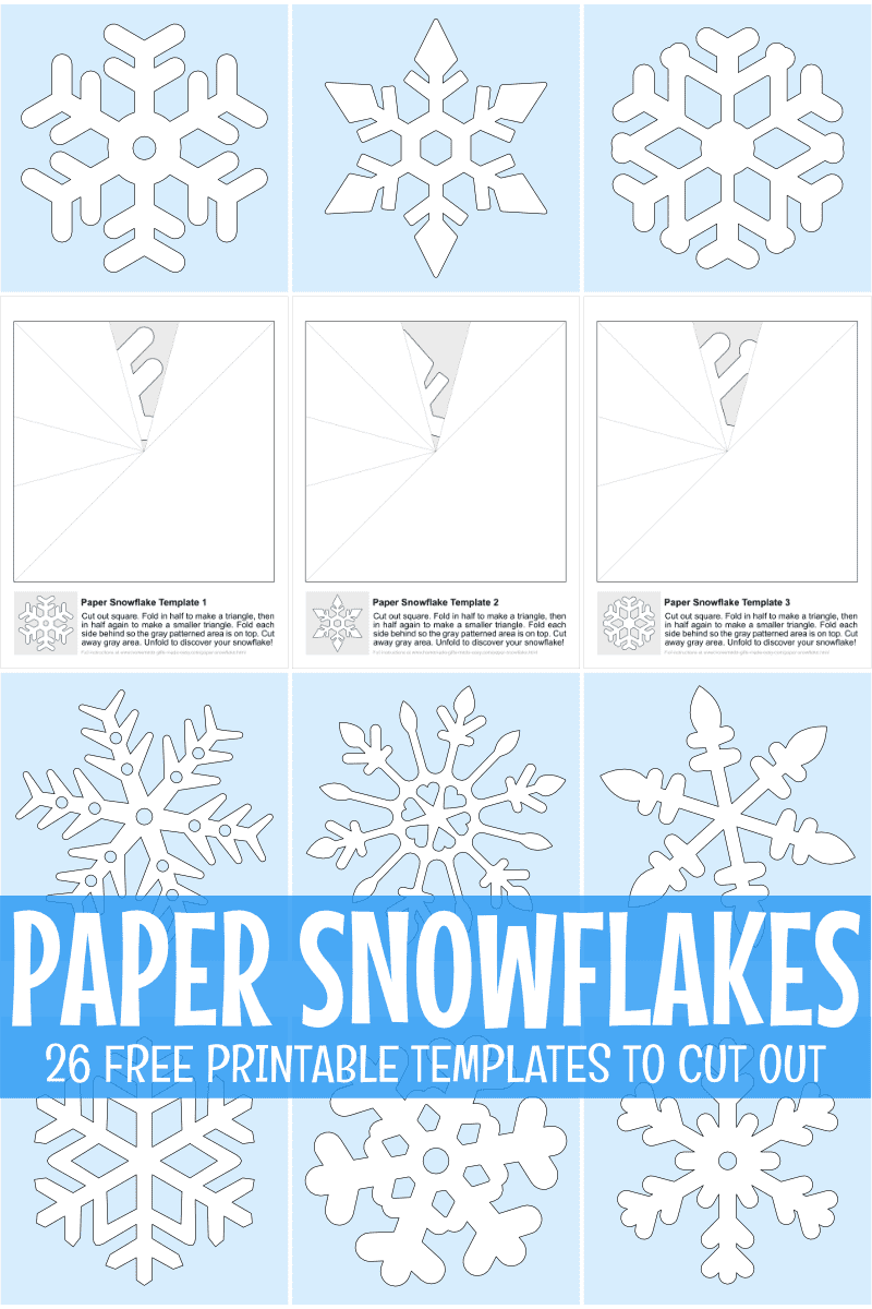 Snowflake Paper Cutouts