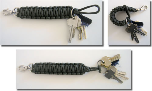 The Zipper Knot Survival Paracord Bracelet - Micro Cord Stitched