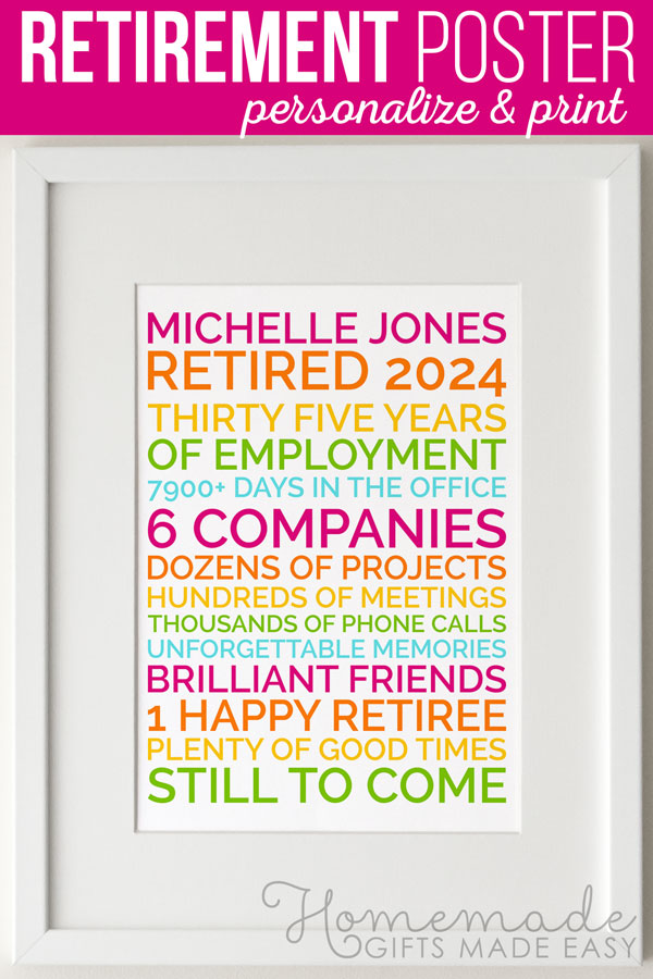 Retirement Gifts - Retirement Schedule Funny Gift Ideas for Retired or  Retiring Women & Men at Retirement Party at the Office