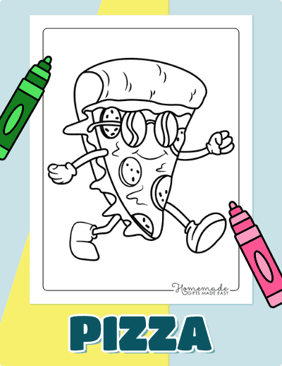 Pizza Coloring Pages