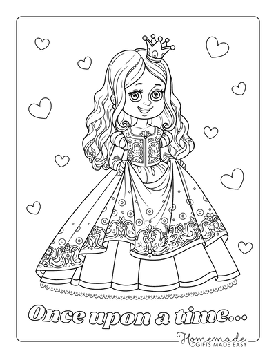 coloring book pages princesses