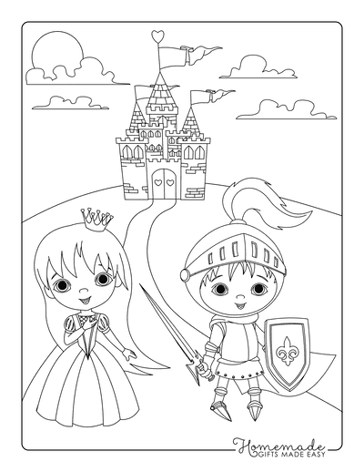 990 Collection Coloring Pages Princess Castle  Latest
