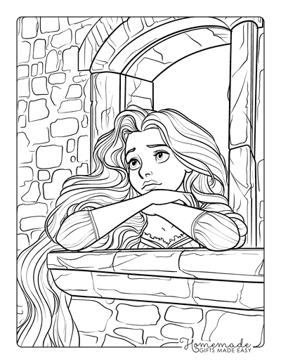 Free Princess Coloring Pages for Kids and Adults