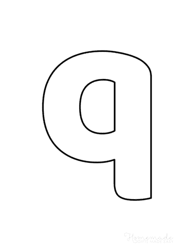 Printable Alphabet Letters Balloon Lowercase Q