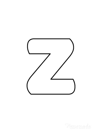 Printable Alphabet Letters Balloon Lowercase Z
