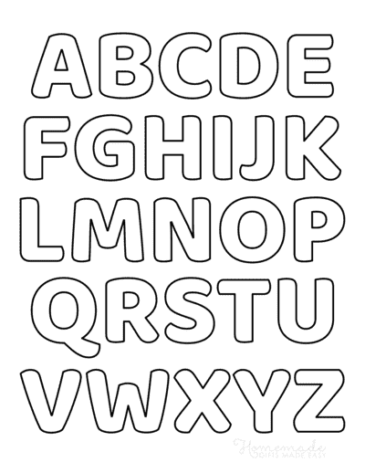 Free Printable Alphabet Template For Crafts - Printable Templates Free