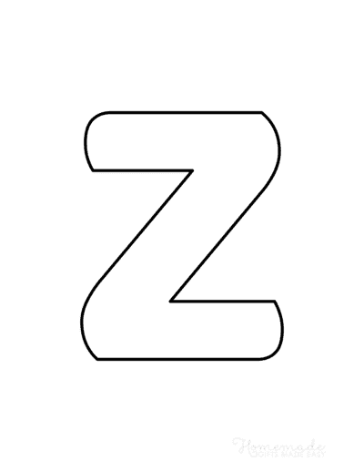 Printable Alphabet Letters Balloon Uppercase Z