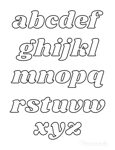 Printable Alphabet Letters Serif Lowercase Alphabet Small