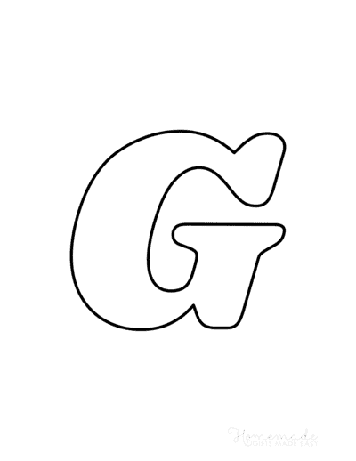 Printable Alphabet Letters Serif Uppercase G