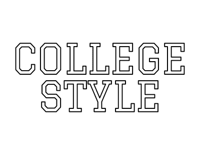 Printable Alphabet Letters College Style
