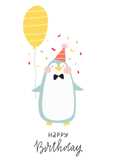 Penguin-Happy Birthday - Best Birthday Ever Theme
