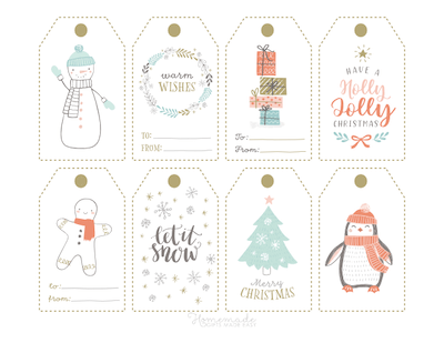 Printable Gift Tags - Holiday Gift Tags