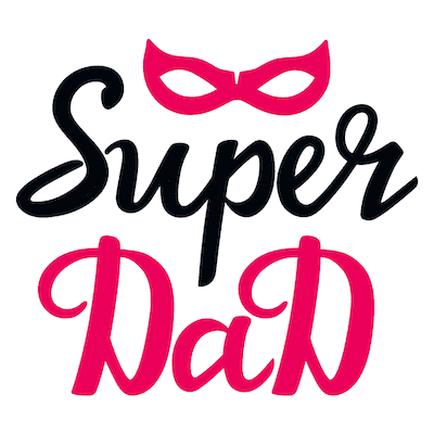 Printable Fathers Day Cards Super Dad Red Mask