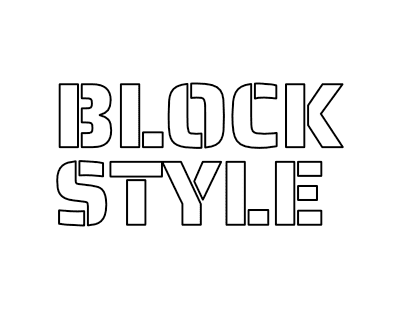 Printable Letter Stencils Block Style