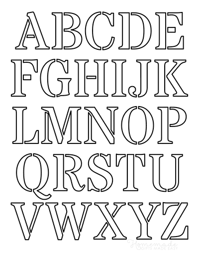 Large Stencil Letters to Print - Stencil Letters Org