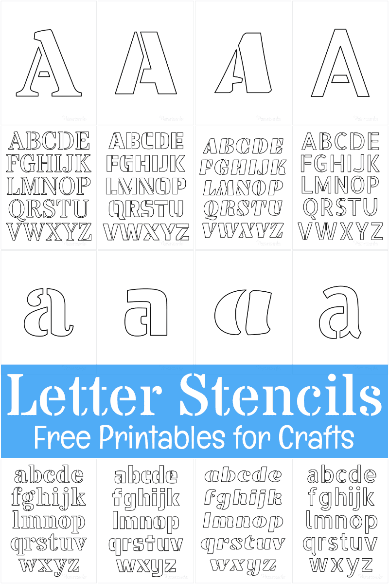 free printable alphabet stencils templates