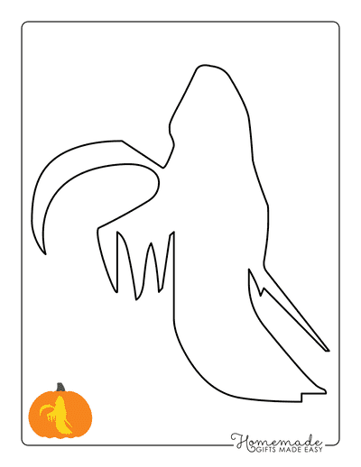 grim reaper pumpkin stencil