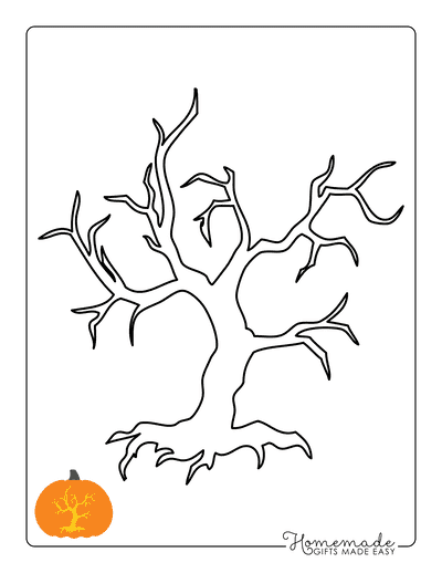 tree pumpkin template