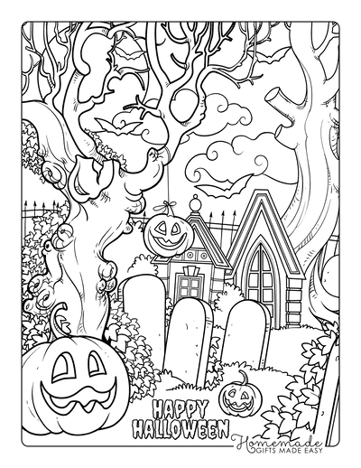 Free Printable Coloring Pages For Adults Halloween