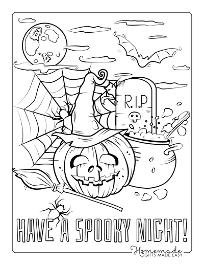 scary coloring pages for kids