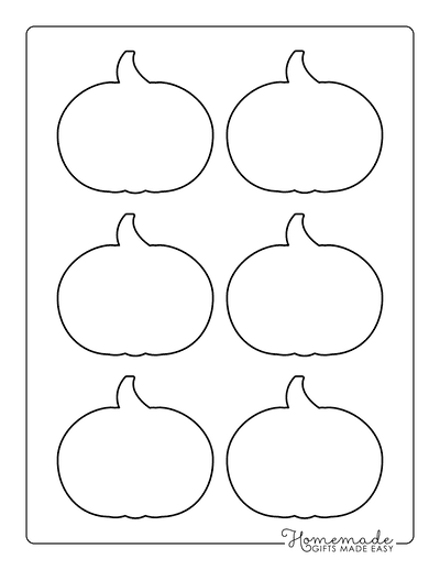 Pumpkin Outline 1 Xsmall Blank