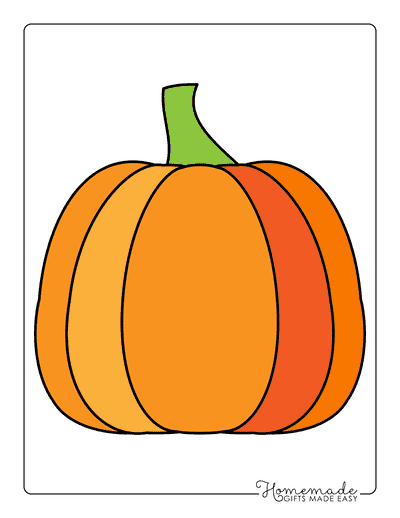 Pumpkin Outline 8 Large Color