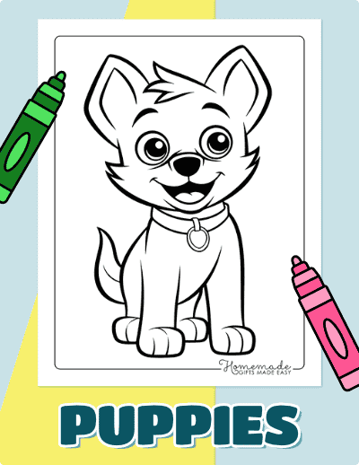 Puppy Coloring Pages