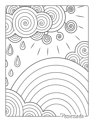 Rainbow Coloring Pages - Free Printables - MomJunction