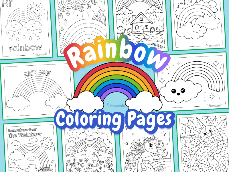 Rainbow Coloring Pages