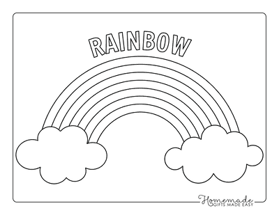 Rainbow Coloring Pages | Free Printable PDFs