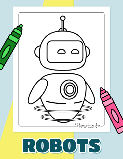 Robot Coloring Pages