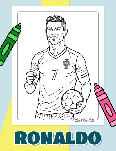 Ronaldo Coloring Pages