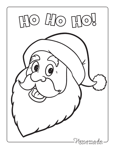Coloring Pages Of Santa