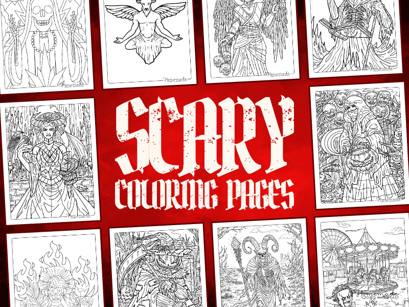 scary coloring pages