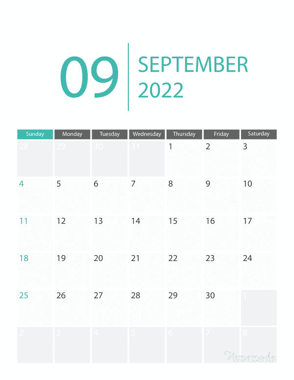 september 2022 calendar free printable with holidays