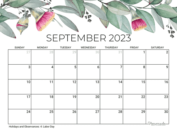 September 2023 Calendar Theme Get Calendar 2023 Update