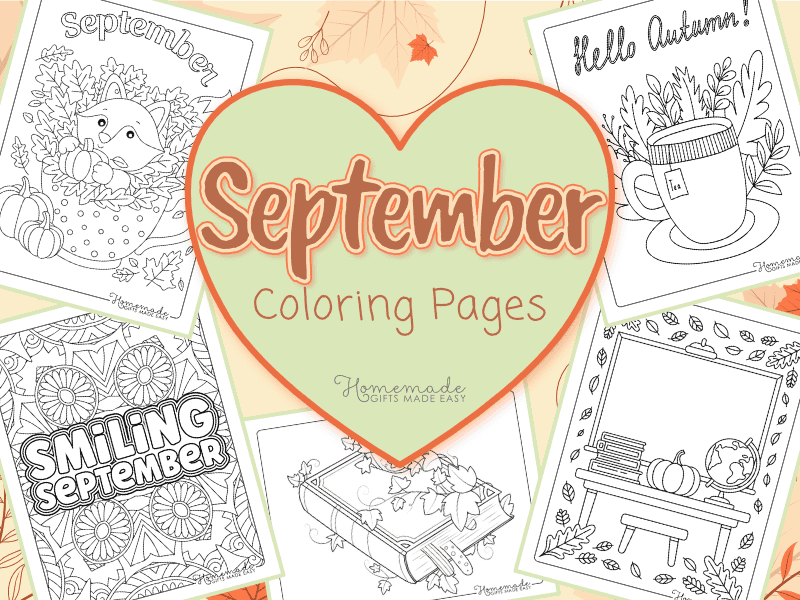 September Coloring Pages