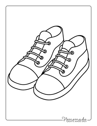 Shoe Coloring Pages Simple Chic Shoes