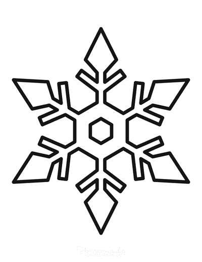 easy snowflake drawing patterns