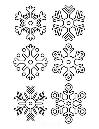 Best Snowflake Coloring Pages & Free Snowflake Templates