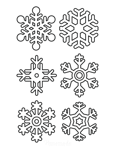 Best Snowflake Coloring Pages & Free Snowflake Templates