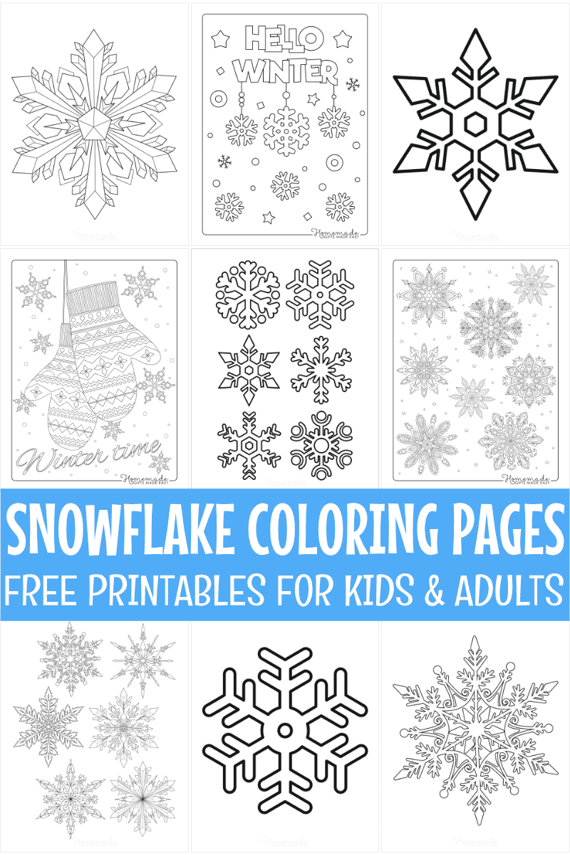snowflake outline template