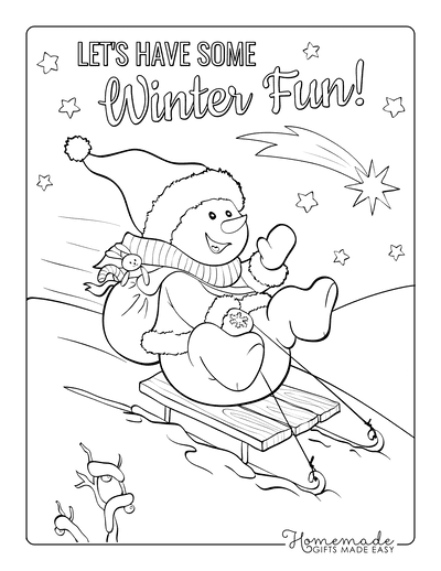 https://www.homemade-gifts-made-easy.com/image-files/snowman-coloring-pages-cute-snowman-sledding-down-hill-bunny-toy-shooting-star-400x518.png