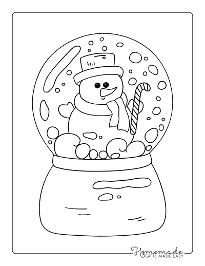 winter holiday pictures to color