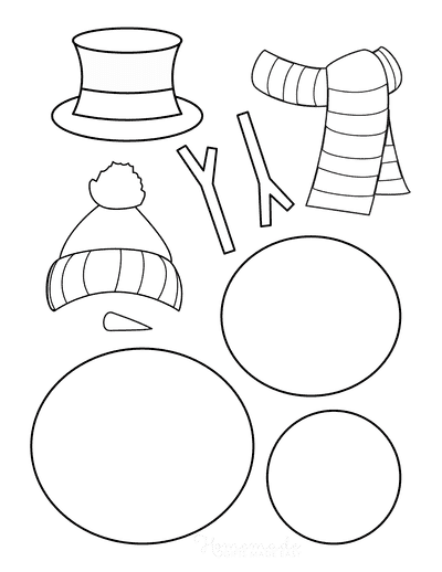 Printable Snowman Craft With Free Template