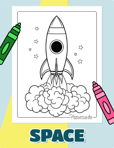 Space Coloring Pages