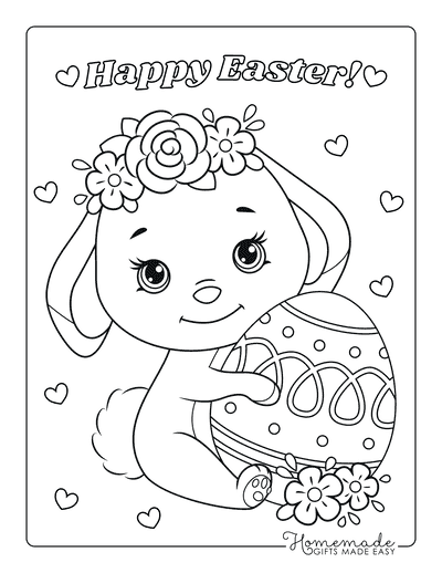 easter duck coloring pages