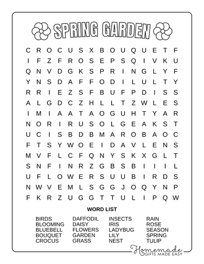 Food Word Search (Free Printable Puzzles) – DIY Projects, Patterns