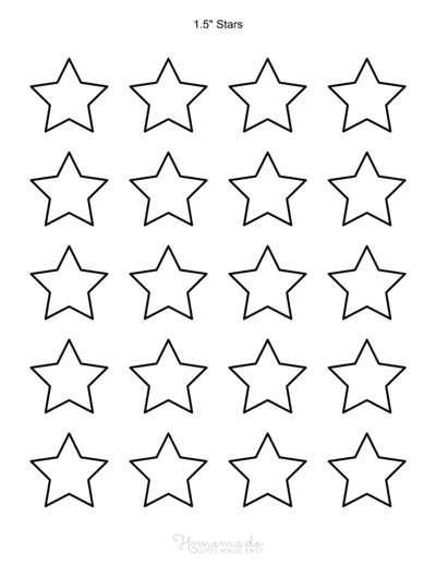 Printable Small Stars